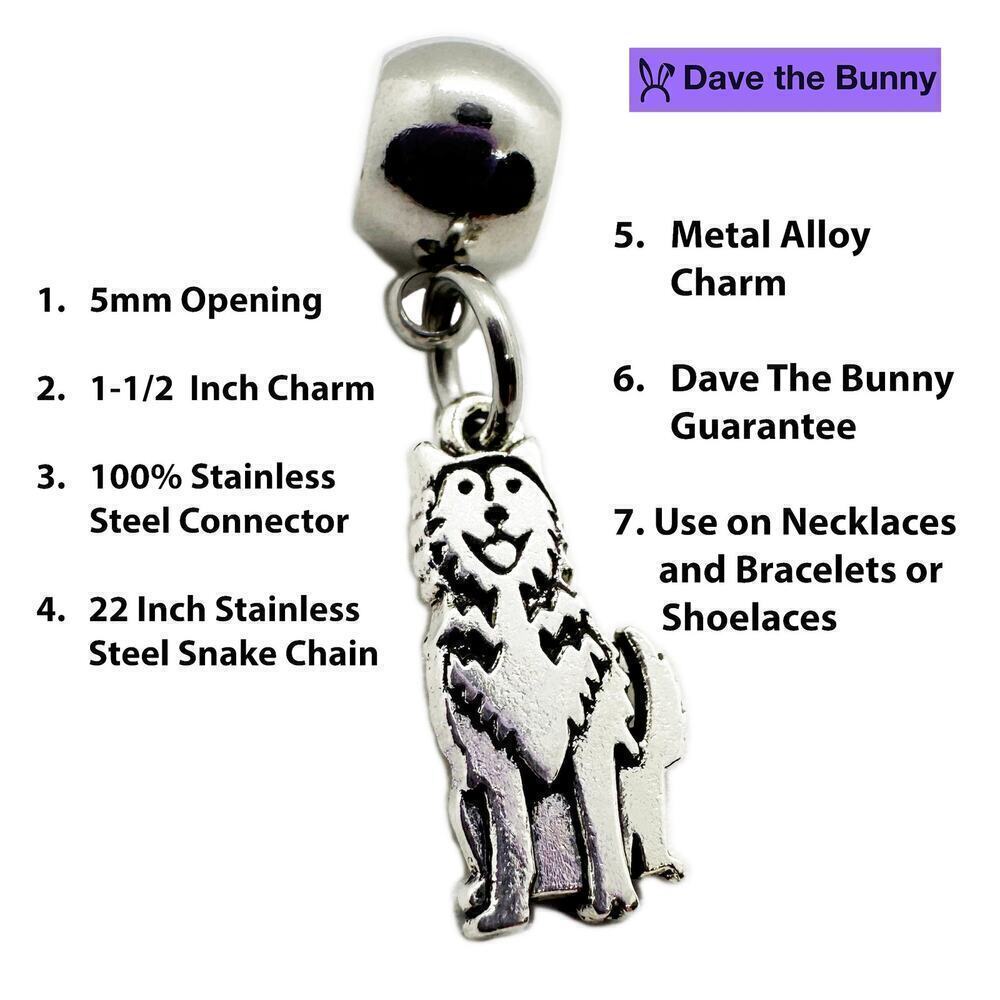 Husky Necklace with Siberian Husky Charm for Dog Lovers - Picture 2 of 7
